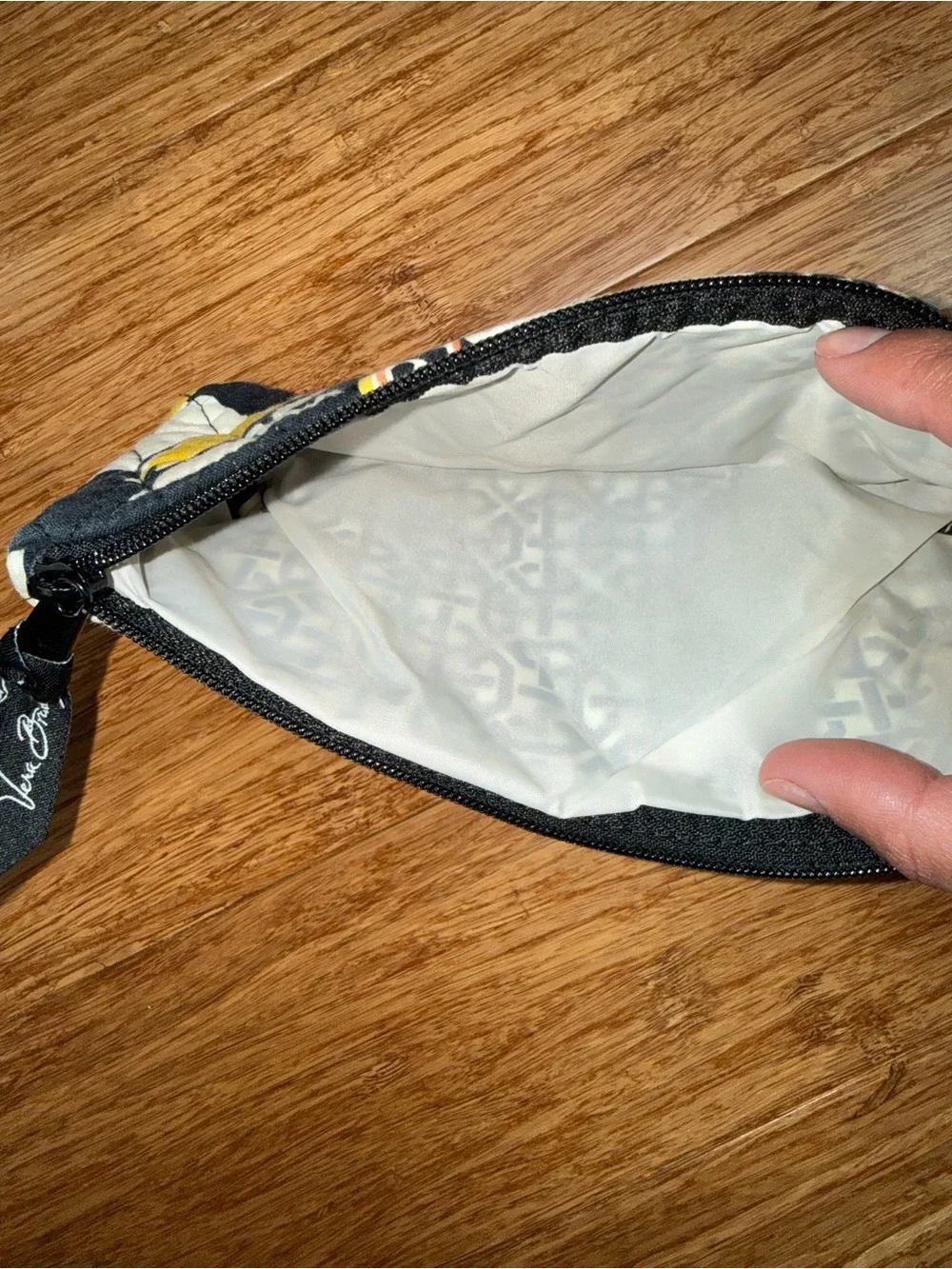 Vera Bradley Yellow Floral Quilted Pouch